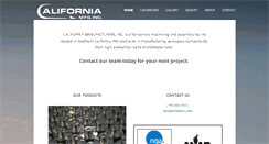 Desktop Screenshot of californiamanufacturinginc.com
